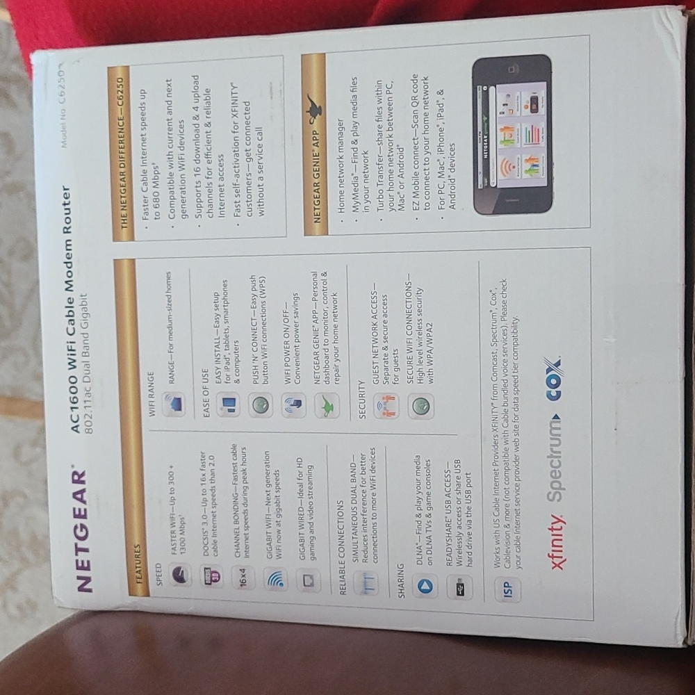 Netgear WiFi Cable Modem Router - Picture 3 of 4